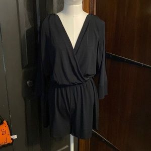 Black shorts romper.